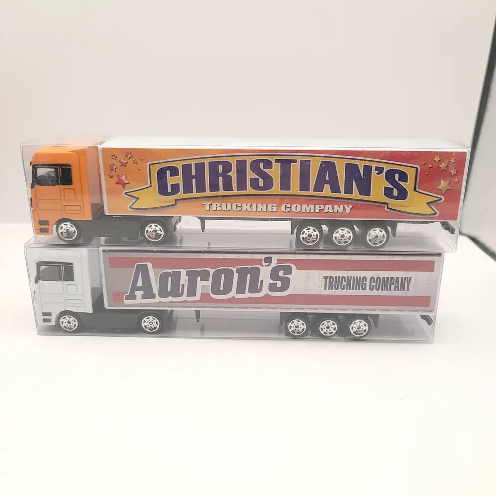 Swibco Trucking Company Toy Semi Truck Set of 10 New in package Orange Gray